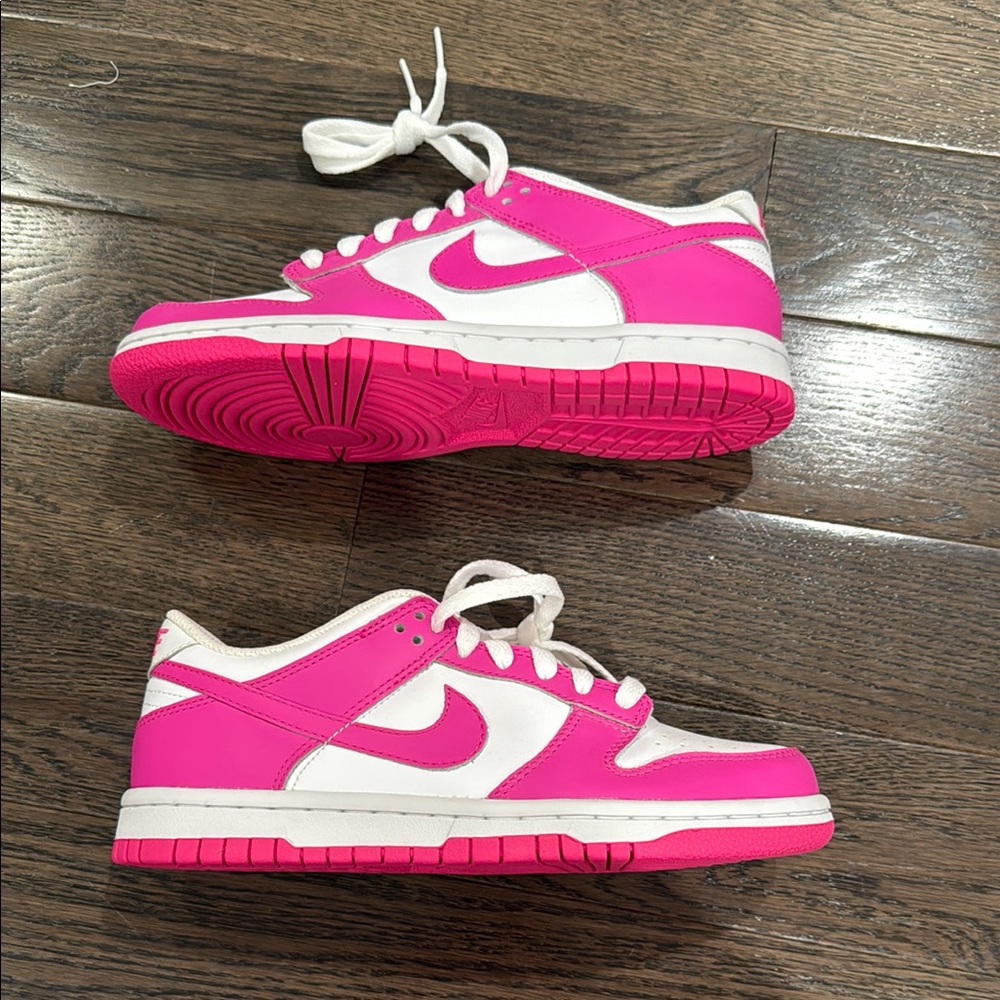 Nike Kids Pink and White Sneakers